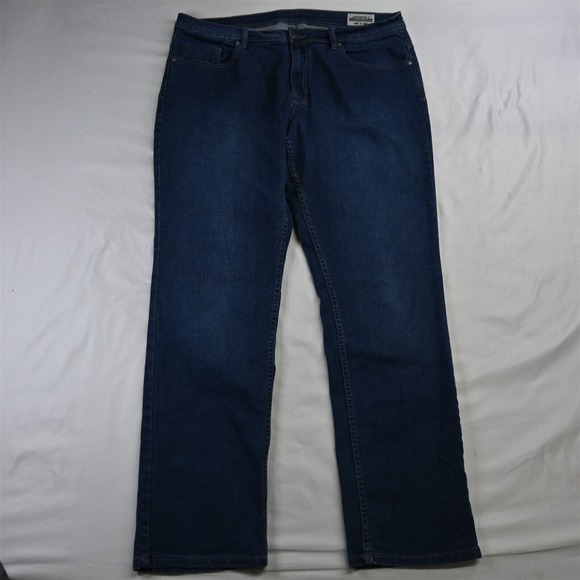 Buffalo David Bitton 40 x 34 Jackson-X‎ Straight Stretch Medium Denim Mens Jeans - Picture 1 of 9